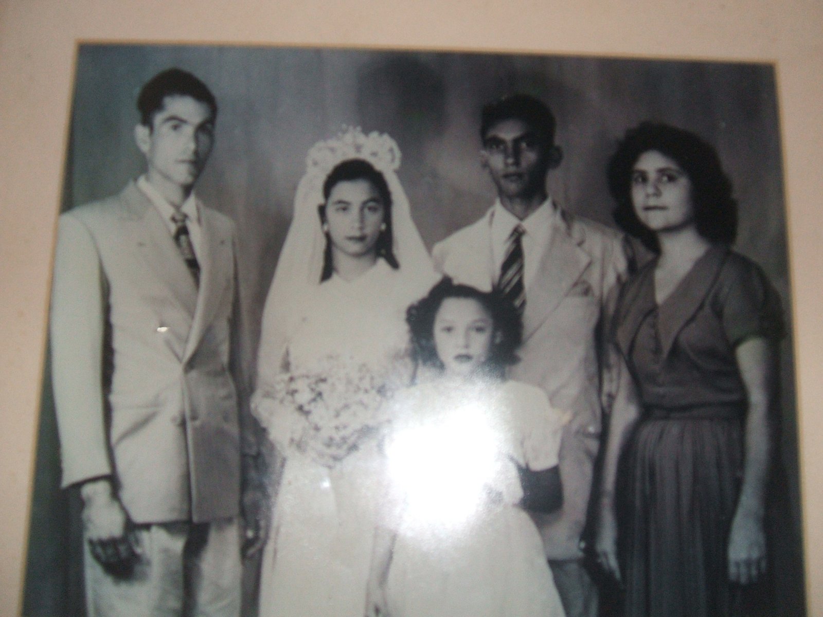 Marino Dias y Josefina Ureña en su boda